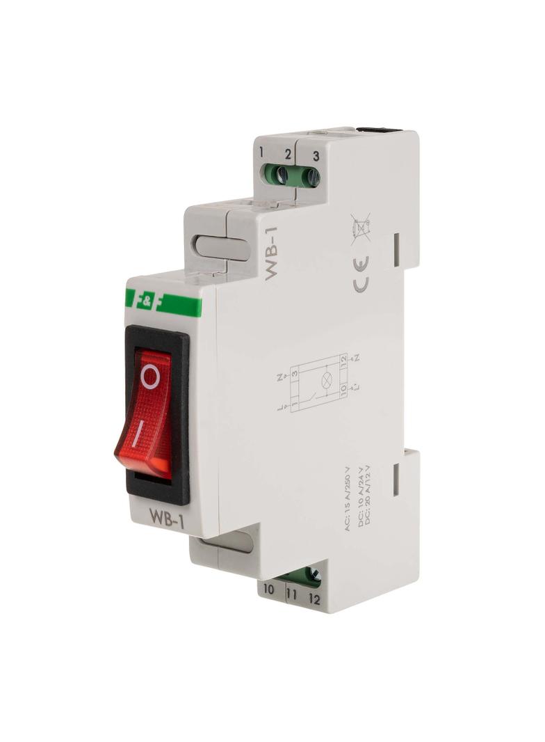 Przełącznik dwupozycyjny z lampką sygnalizacyjną czerwoną