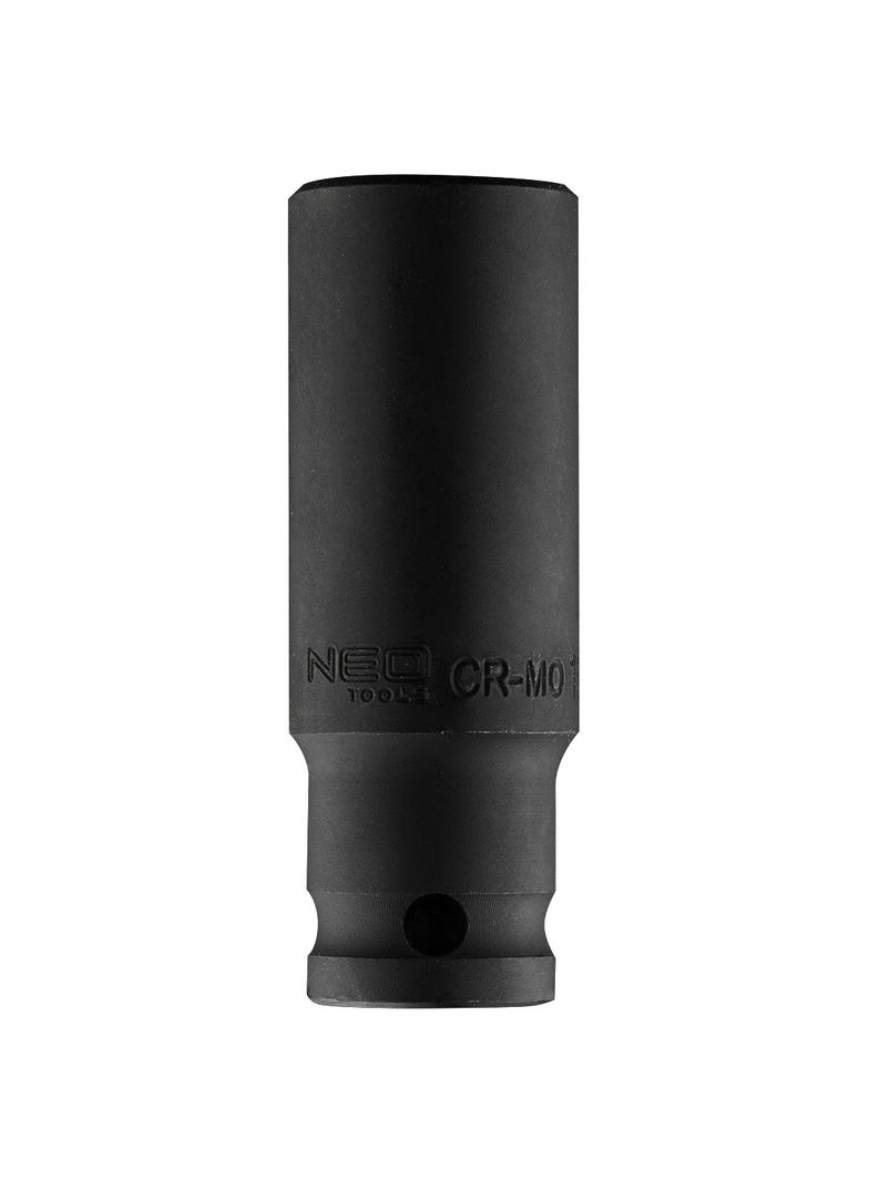 Nasadka udarowa 1/2" długa, 19 x 78mm , Cr-Mo