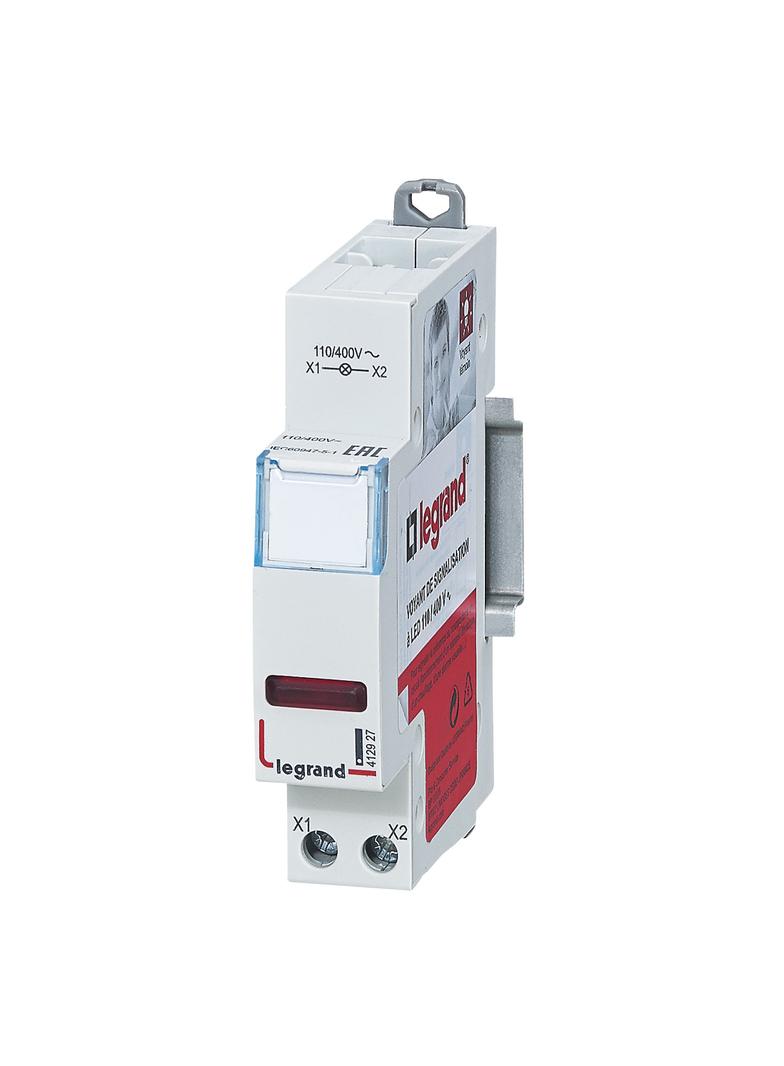 LAMPKA POJEDYNCZA LED CZERWONA 110/400V, Legrand