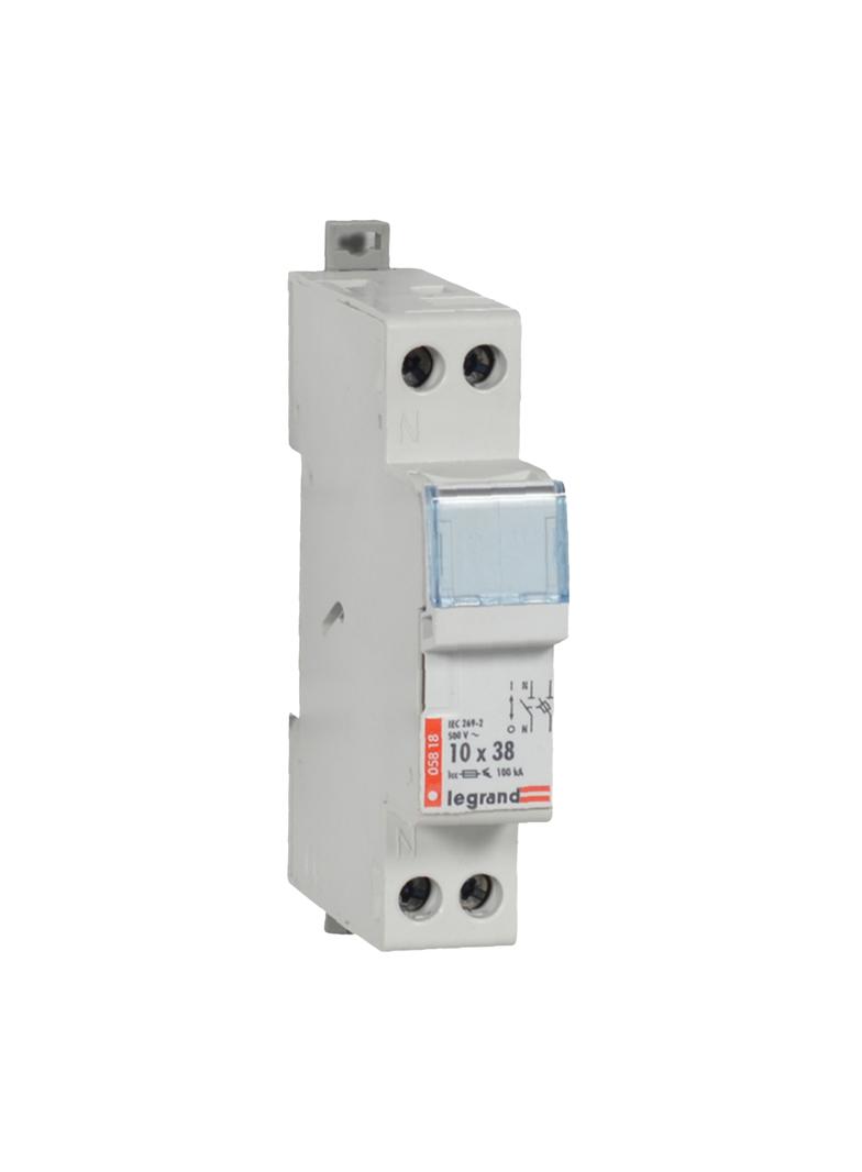 Rozłącznik Bezpiecznikowy Cylindryczny 1P+N 10x38Mm Rb318 005818 LEGRAND