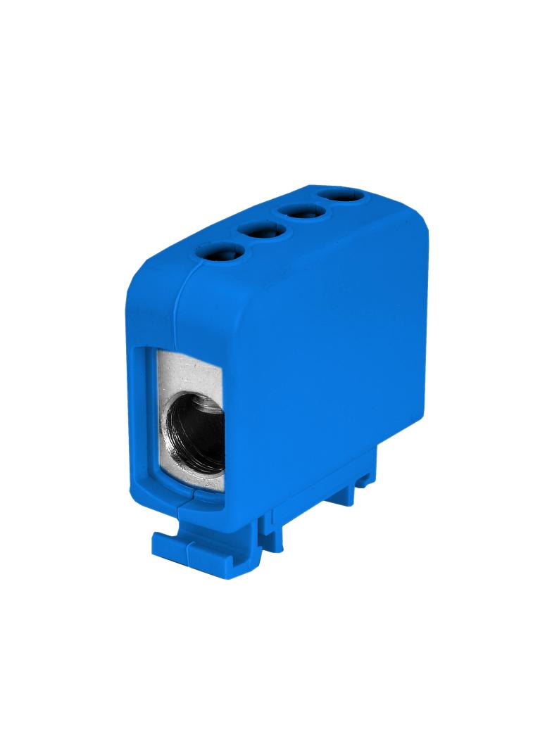 ZGG1x70n ,  Złączka sz. gwint. AL/CU, 1 x 70 mm2, TS 35/ 1 tor, niebieski