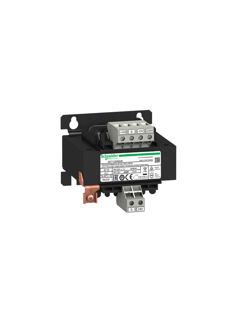 Phaseo ABT7/ABL6, separacyjny transformator napięcia, 230 V, 1 x 24 V, 40 VA