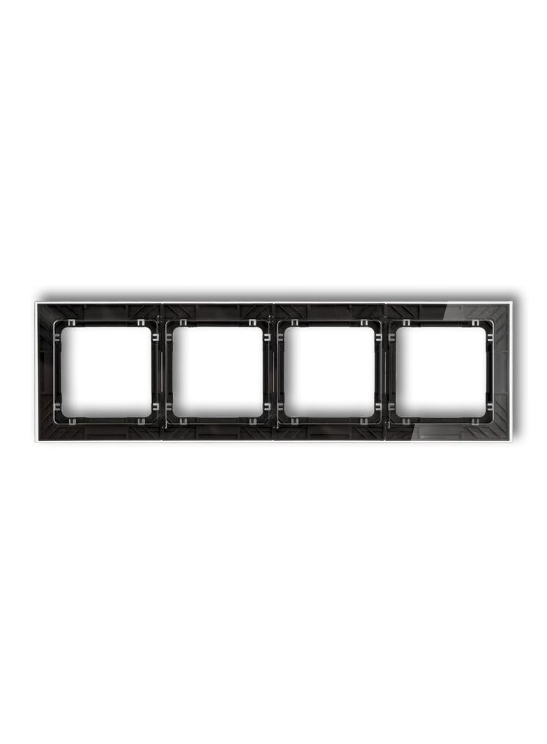 "DECO Ramka poczwórna transparentna DECO Art - efekt szkła (ramka: transparentna