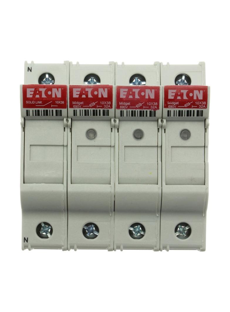 3P 10X38MFH30A 600V Midget-indicator/Neu Podstawa wkładki cylindrycznej 10x38 3p+1N 32A 690VAC wskaź