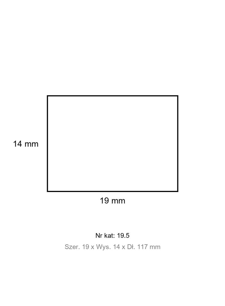 PS-10 12x10 Listwa zaciskowa 12x10 biała 19.5 46161 OPATÓWEK
