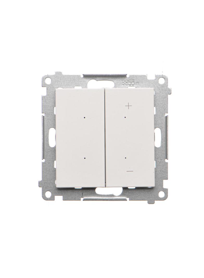 Simon 55 Ściemniacz do LED ściemnialnych klawiszowy Biały mat