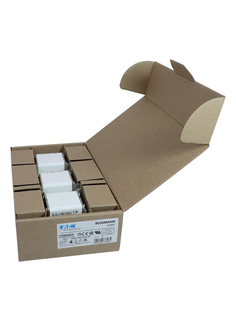 35A 1000V 00TN/80 aR INDICATOR FUSE Wkładka szybka 35A AC 1000V rozmiar 00 30x47x98 mm aR D 170M4825