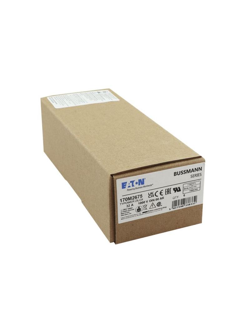 32A 1000V aR DIN 00 TYPE T FUSE Wkładka szybka 32A AC 1000V DIN 00 aR DIN IEC nieizolowane 170M2675