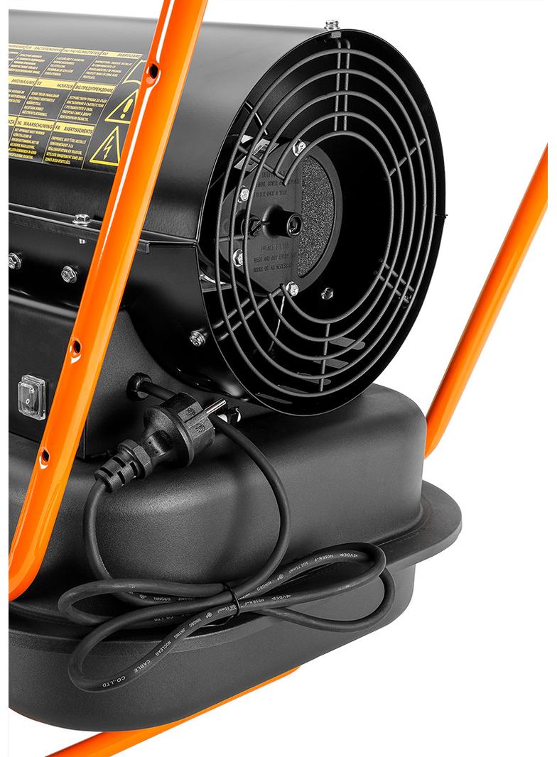 Nagrzewnica olejowa 50kW, zbiornik 56l, kółka