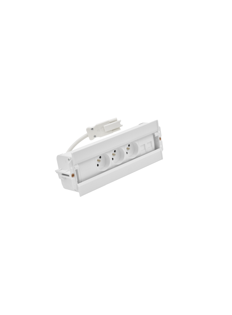 Simon 480 TS48-610E300K0-33 Spinner 3 gn. typ E i płytka dla 2 złączy RJ45 keystone złącze w układz 48610E300K00000-33 KONTAKT