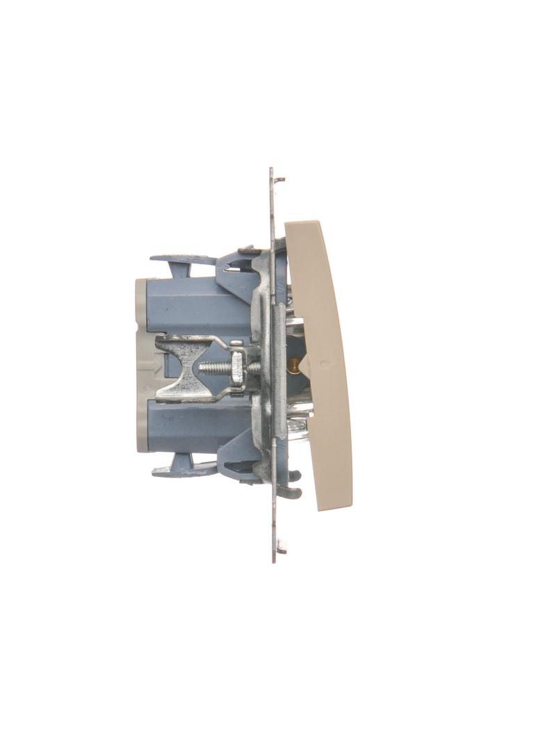 Simon 54 Przycisk „dzwonek” z podświetleniem LED 10A szybkozłączka kremowy