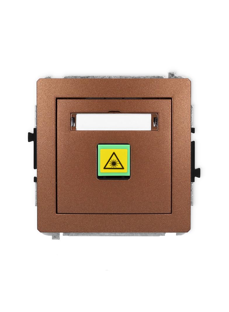 DECO Mechanizm gniazda światłowodowego/optycznego pojedynczego brązowy metalik