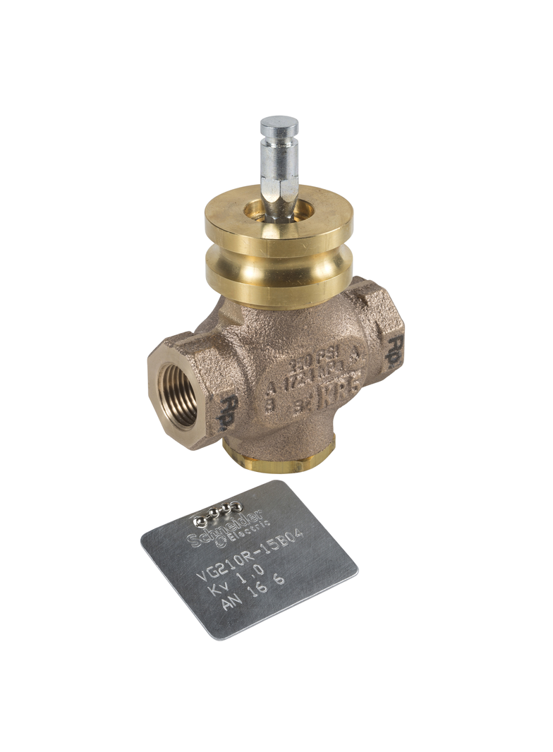 VG210R, zawór regulacyjny, 2-drogowy, DN32, kvs 17, przyłącze 1 1/4, gwint wewnętrzny, medium -7…138