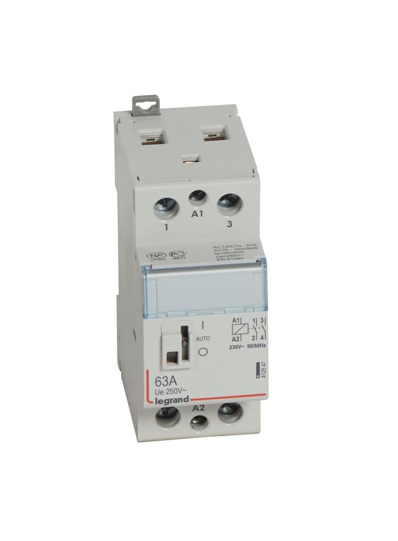 STYCZNIK MODUŁOWY SM 363 63A 230V 2NO Z MANIPULATOREM, Legrand