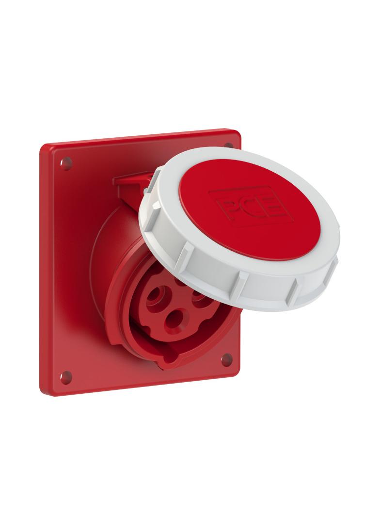 GNIAZDO TABLICOWE SKOŚNE POWER TWIST  16A 400V 3P+Z TWIST 70x85mm  IP67