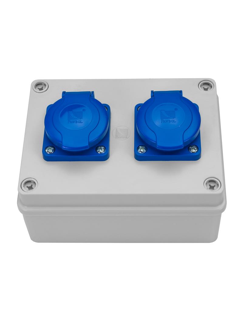 Rozdzielnica budowlana R-BOX 150, 2x250V biały 1601 B.1601 PAWBOL