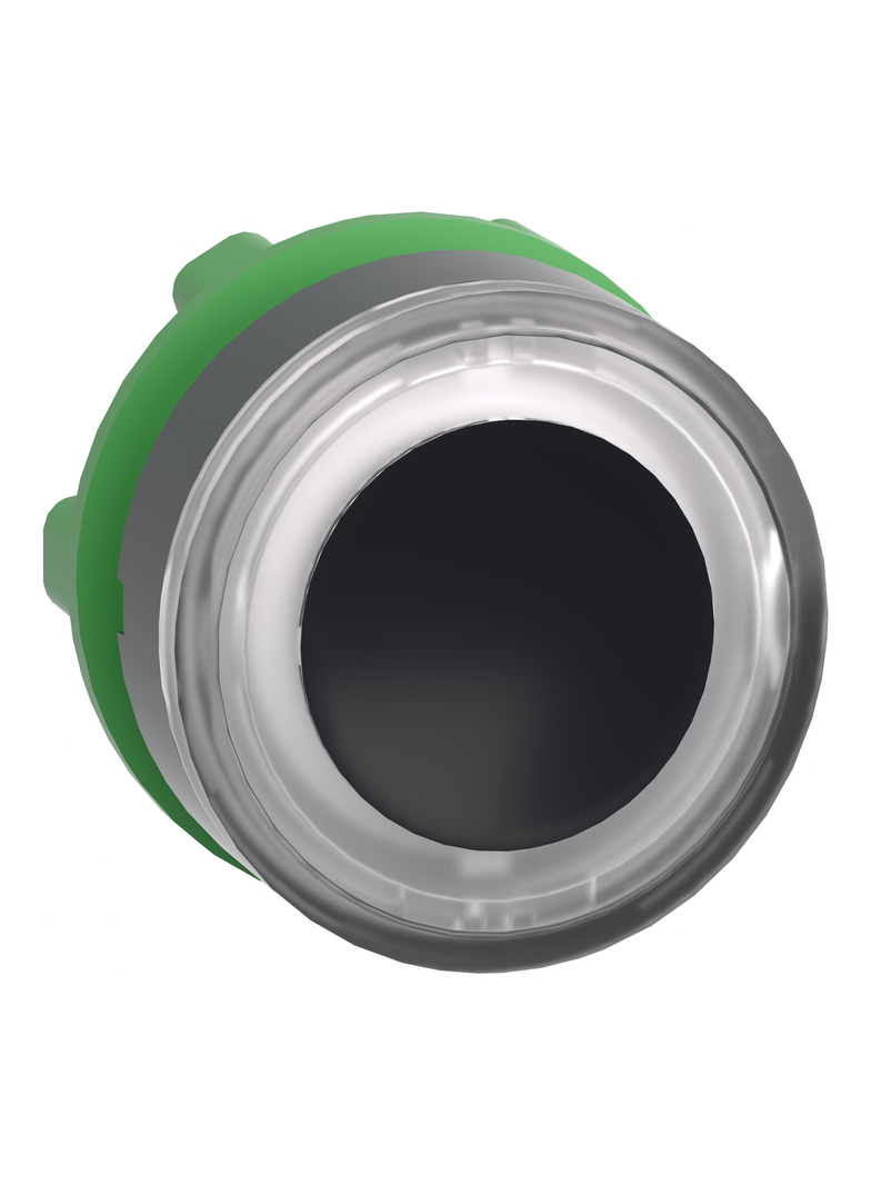 Harmony XB5 Główka przycisku płaskiego biała z samopowrotem, z podświetlanym pierścieniem