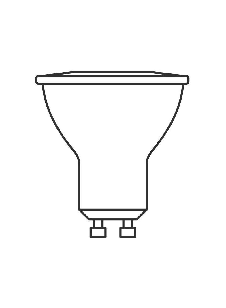 Lampa LED VALUE PAR16 50 120 4,5W/865 230V GU10 BK