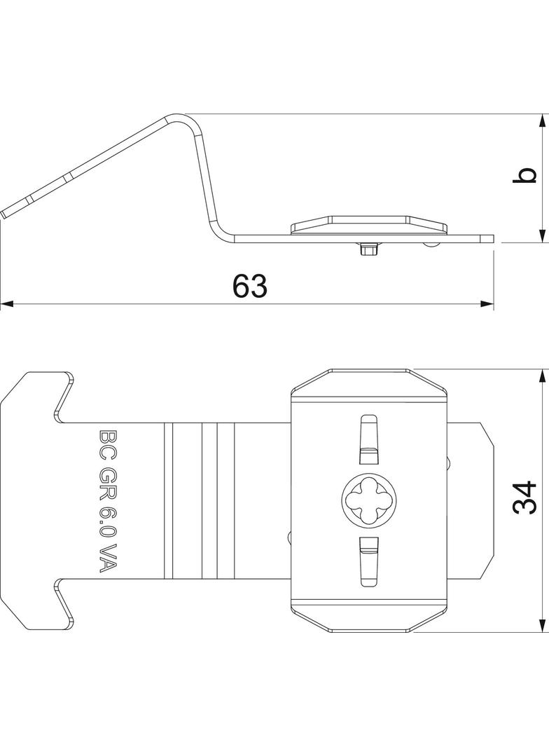 BC GR 6.0 VA Zacisk mocujący