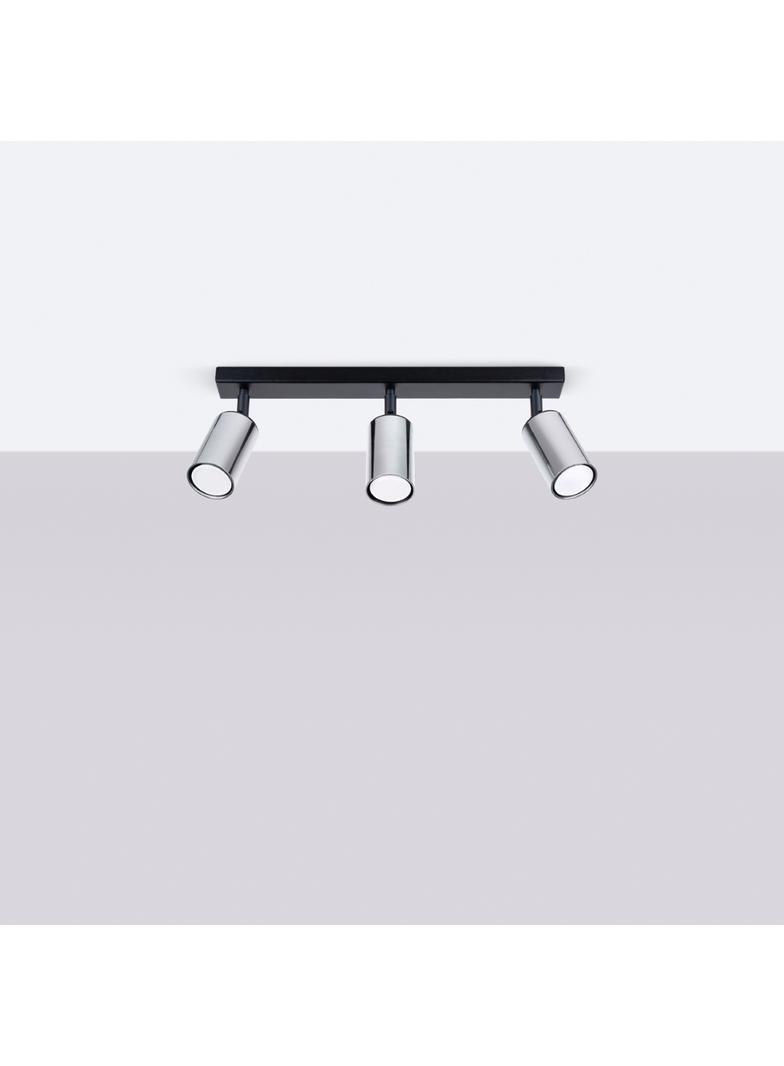 Plafon WINX 3 czarny/chrom