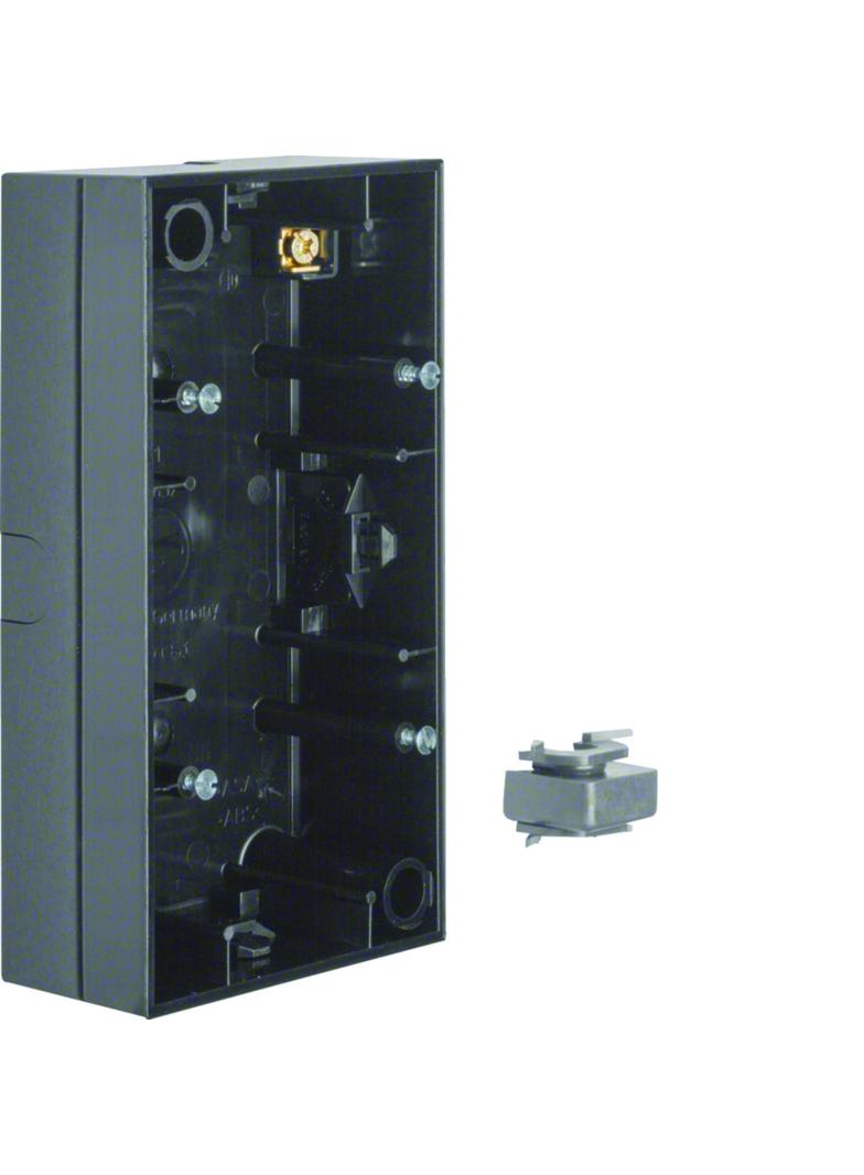 BERKER S.1 Puszka natynkowa podwójna kremowy połysk 10428982 10428935 HAGER