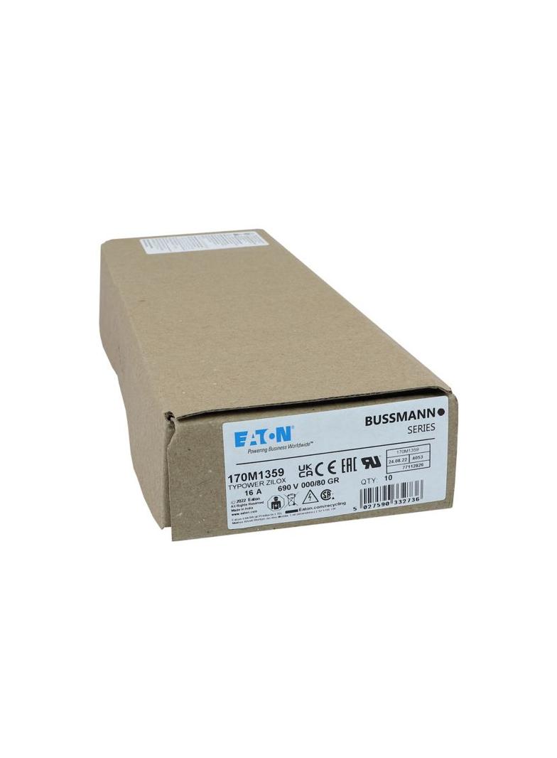 16A 690V IEC gR 000/80 SQ.BODY IND. FUSE Wkładka szybka 16A AC 690V DIN 000 21x40x100 mm, 170M1359 E