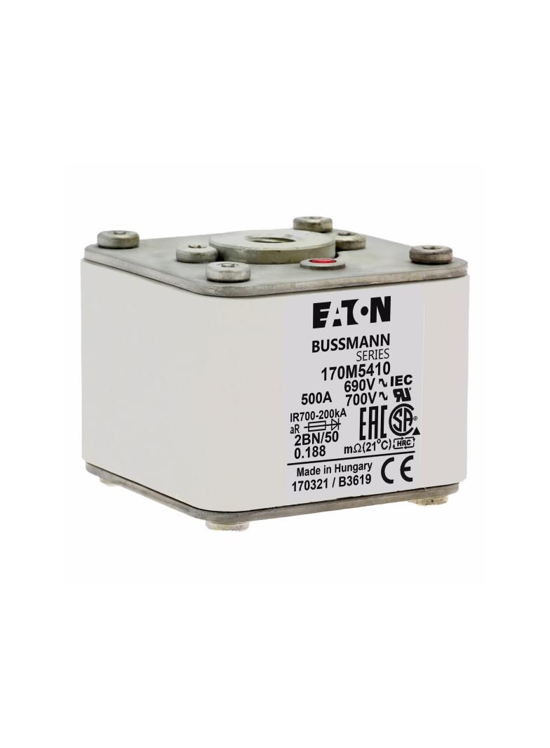 FUSE 500A 690V 2BN/50 AR UC Wkładka szybka 500A AC 690V rozmiar 2 61x77x51 mm aR IEC UL w 170M5410 E
