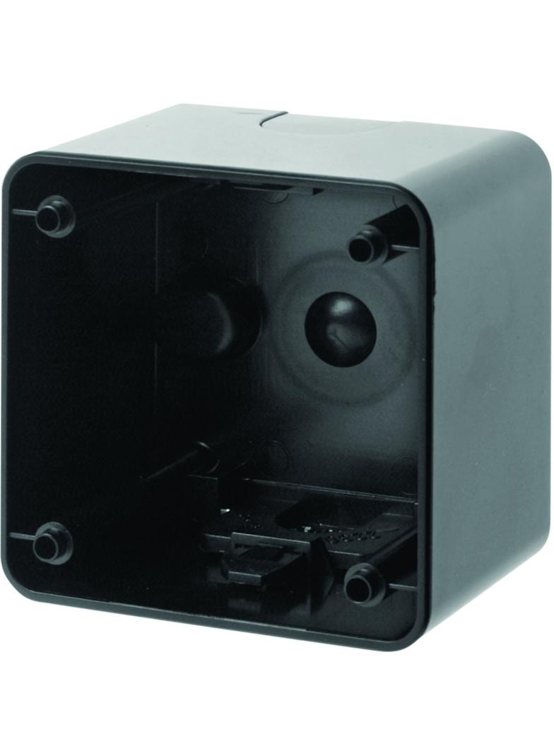 Integro Puszka natynkowa 1-krotna wysoka, czarny, połysk