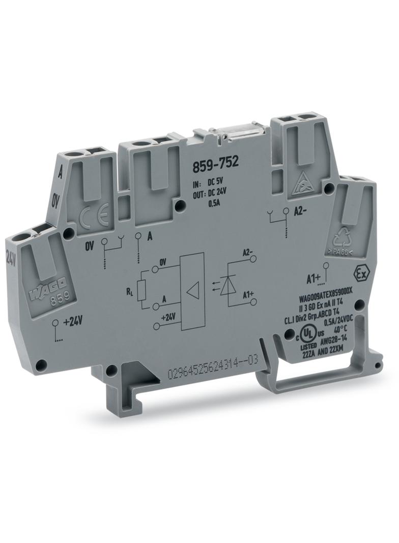 złączka z optoseparatorem 5VDC/24VDC/0,5A/10kHz