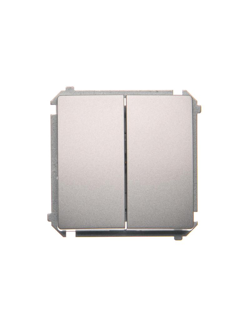 Simon Basic Łącznik schodowy podwójny 10A 250V zaciski śrubowe srebrny mat BMW6/2.01/43 KONTAKT