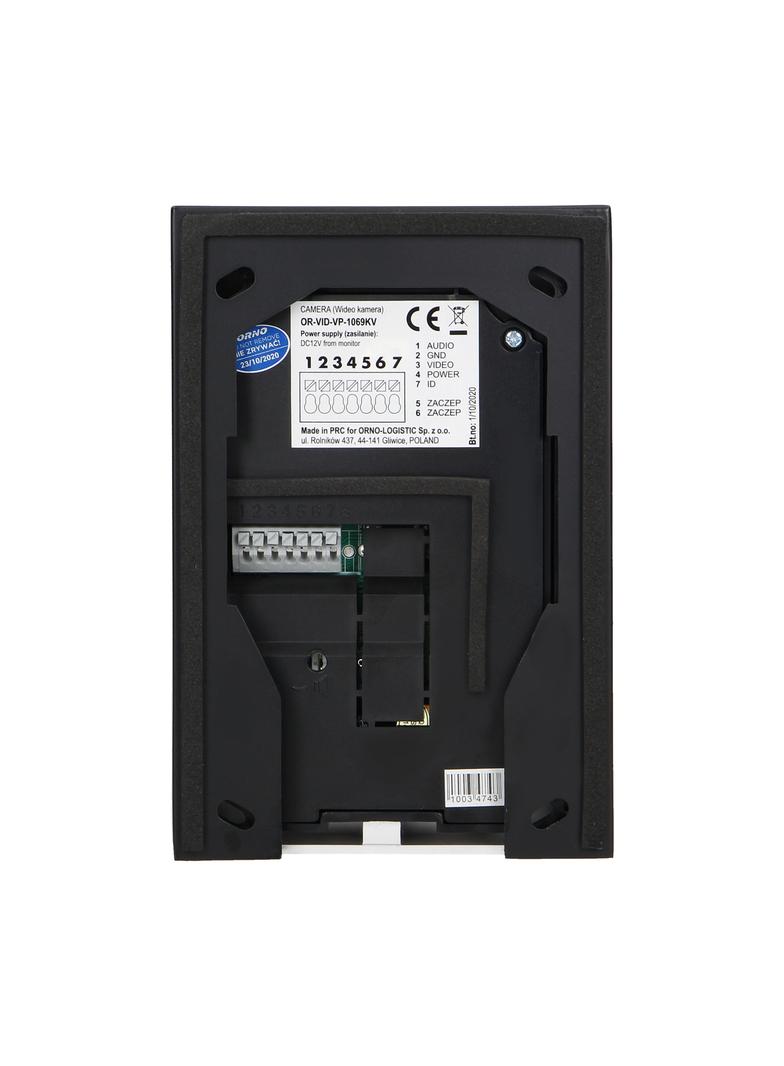 Zestaw wideodomofonowy bezsłuchawkowy kolor LCD 7" z czytnikiem breloków zbliżeniowych interkom OR-V