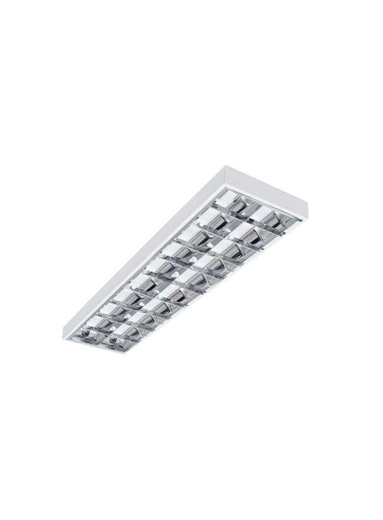 NOTUS 4LED 236 NT Oprawa rastrowa do T8 LED NOTUS 4LED 236 NT prostokątny jednostronne 2 x max 36W k