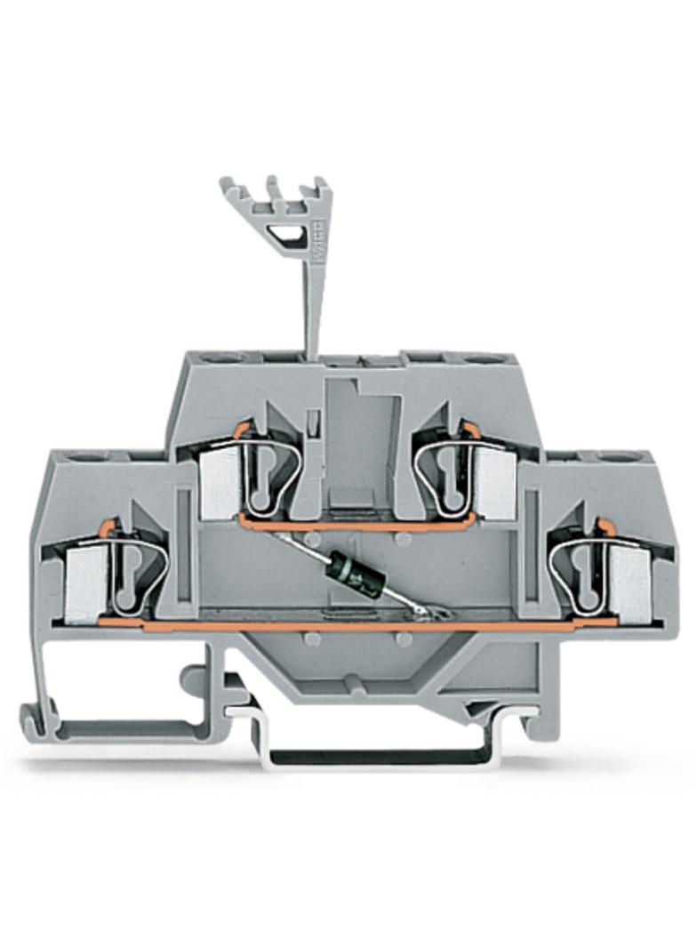 dwupiętrowa złączka diodowa 4 mm2