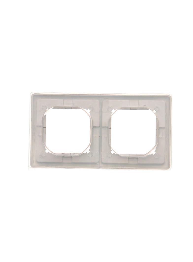 Simon Basic Standard Ramka 2-krotna do wersji bryzgoszczelnej IP44 z kompletem uszczelek stal inox BMR2B/21 KONTAKT