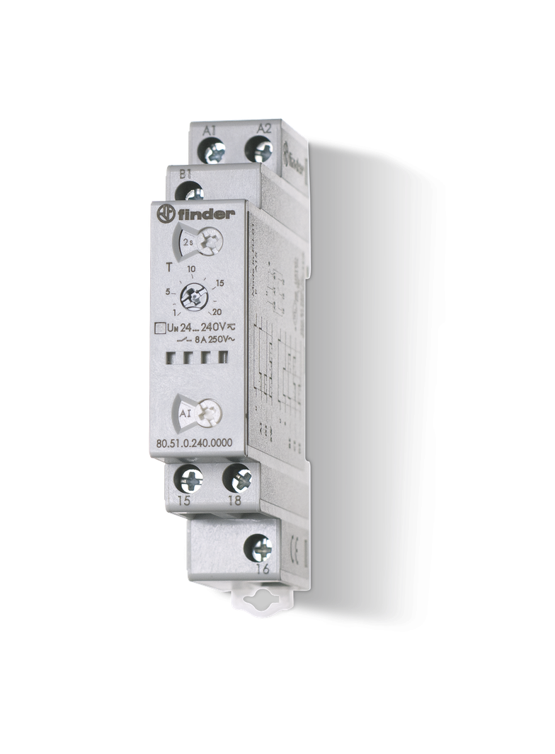 Przekaźnik czasowy wielofunkcyjny 1 P; 8A; 24…240V AC/DC; AI, DI, SW, BE, CE, DE