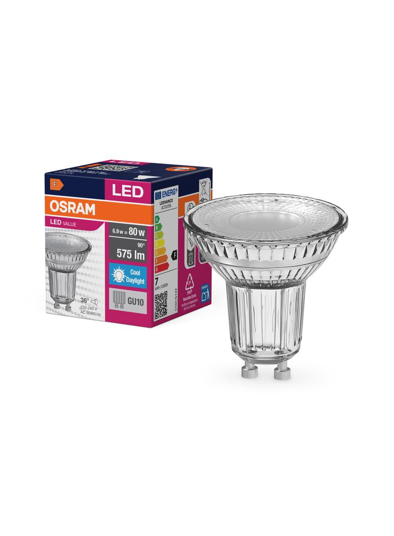 Żarówka LED VALUE PAR16 80 36 6,9W/865 GU10 575lm 4058075096684 LEDVANCE