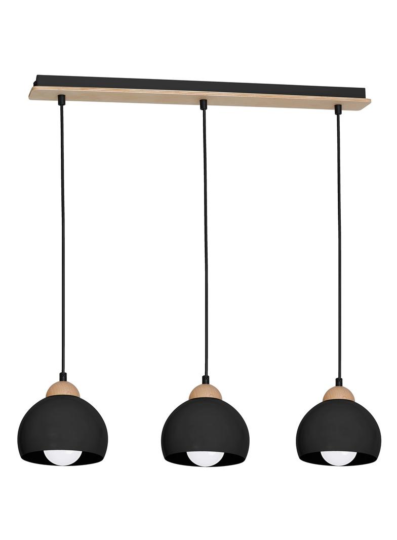 Milagro lampa wisząca Dama Black 3xE27 MLP6550