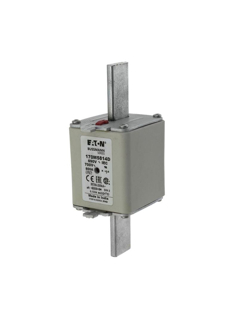 800A 690V aR DIN 2 HSDNH FUSE Wkładka szybka 800A AC 690V DIN 2 aR DIN IEC podwójny wskaźni 170M5814