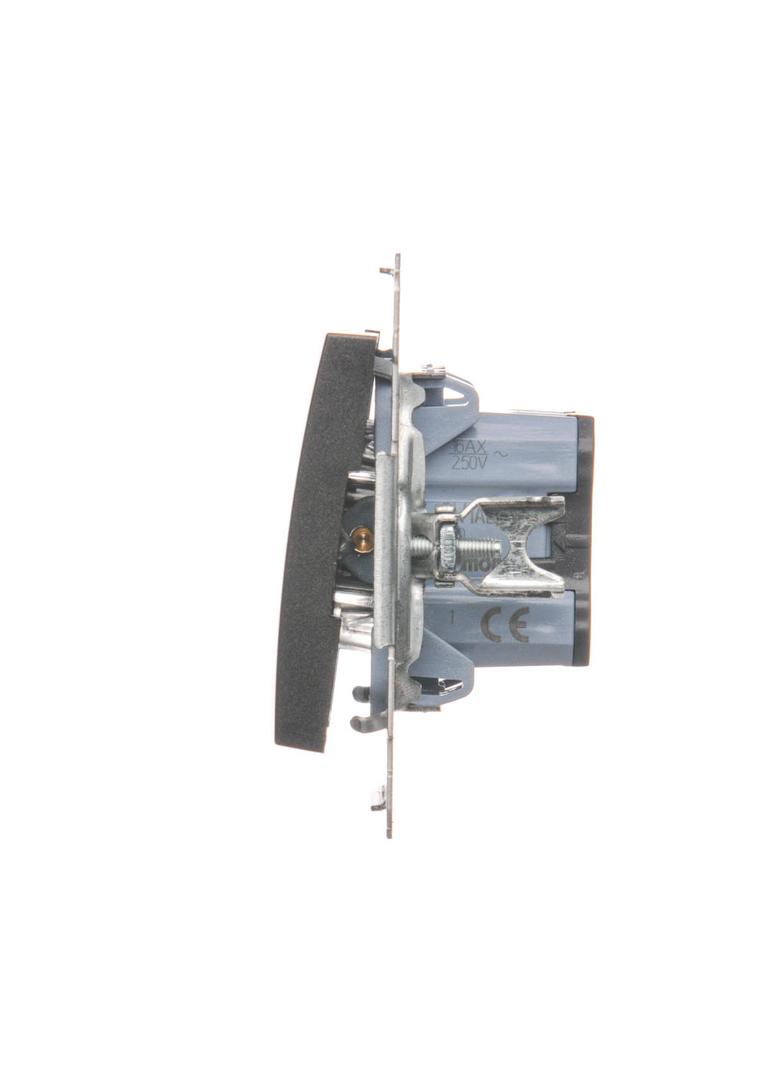 Simon 54 Łącznik jednobiegunowy z podświetleniem LED 16A 250V zaciski śrubowe antracyt DW1AL.01/48 KONTAKT