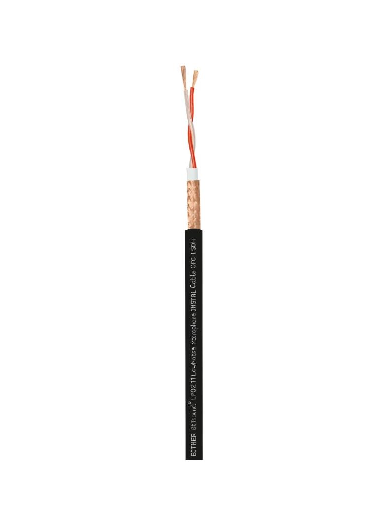BiTsound LowNoise Microphone Instal Cable OFC LSOH 2x0,5 Giętki, symetryczny, profesjonalny przewód mikrofonowy LP0211 BITNER