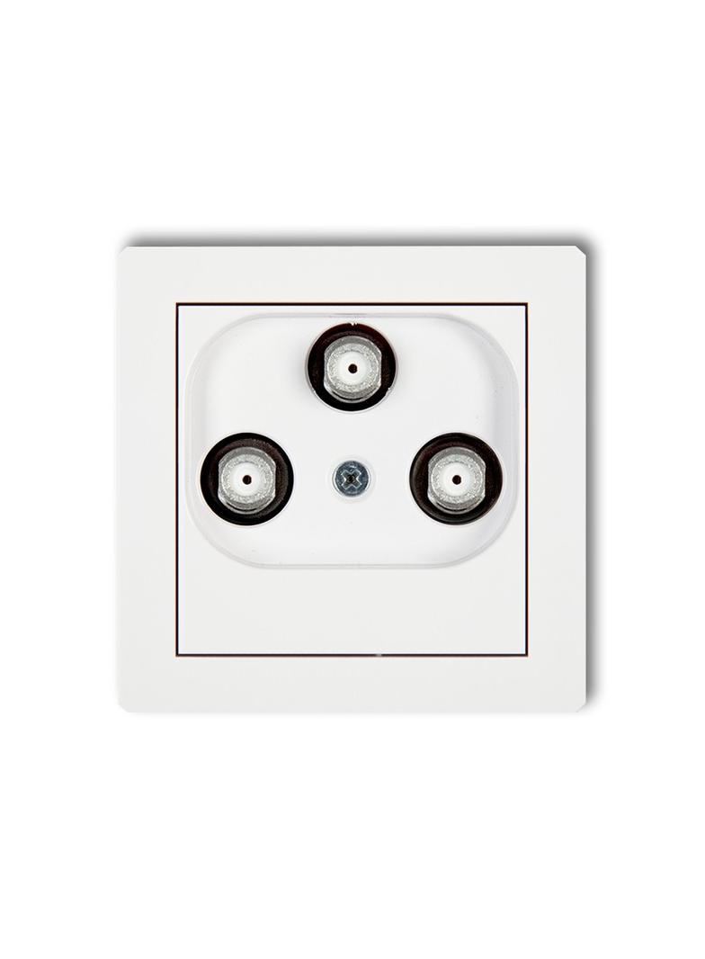 DECO Mechanizm gniazda multimedialnego 3F DATA (Vectra) biały