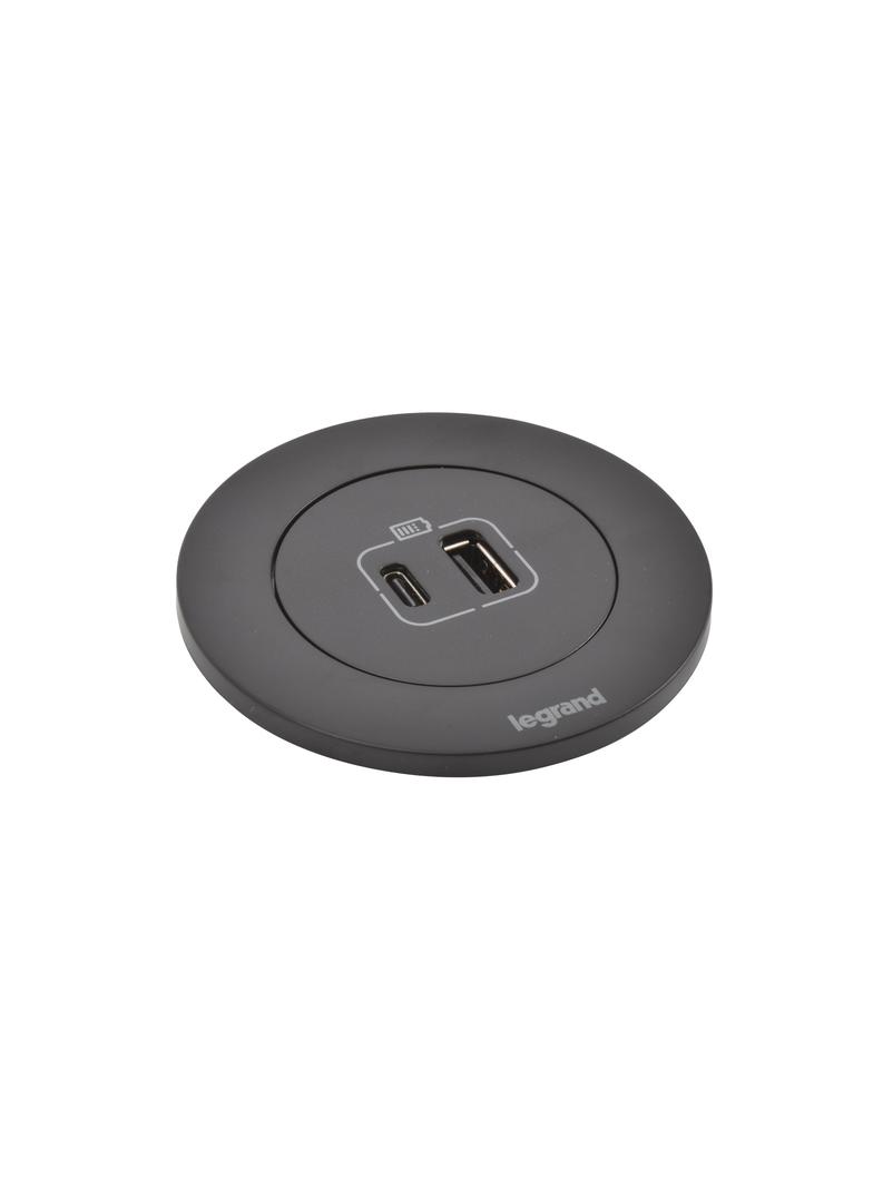 INCARA: DISQ 60 - USB A+C - 0,5 M WIELAND-CZARNY, Legrand