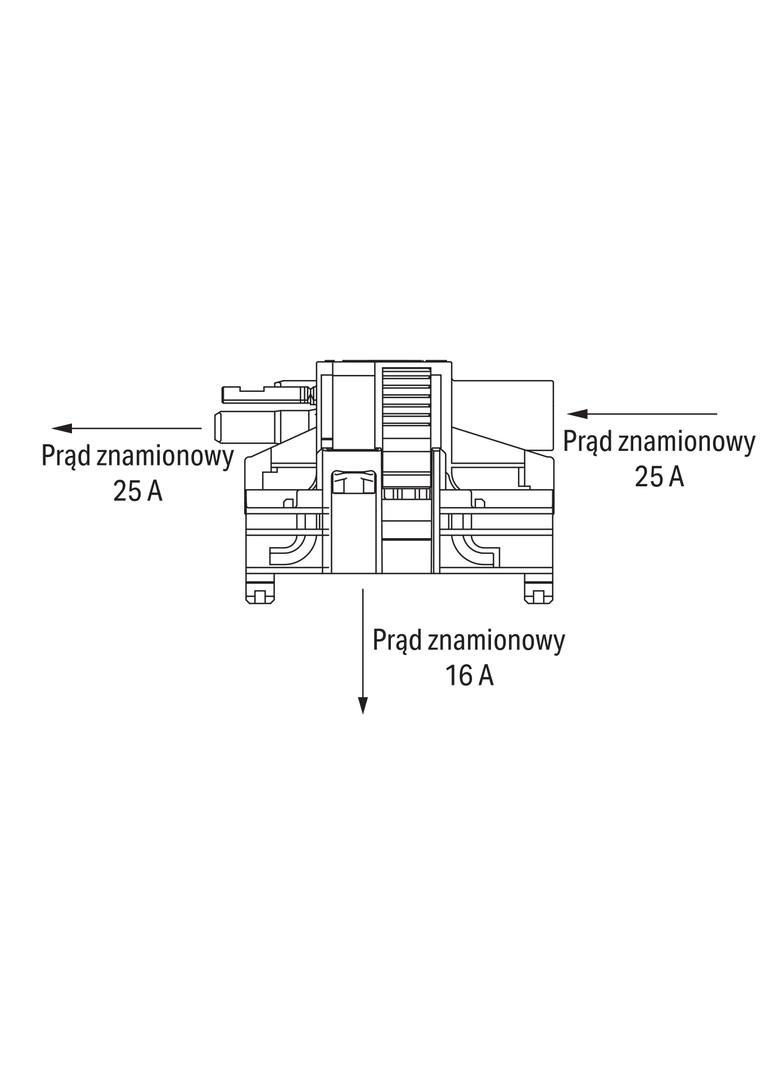 Wielowtyk typu T 5‑biegunowy WINSTA LINECT Linect 770‑7505 /20szt./ WAGO
