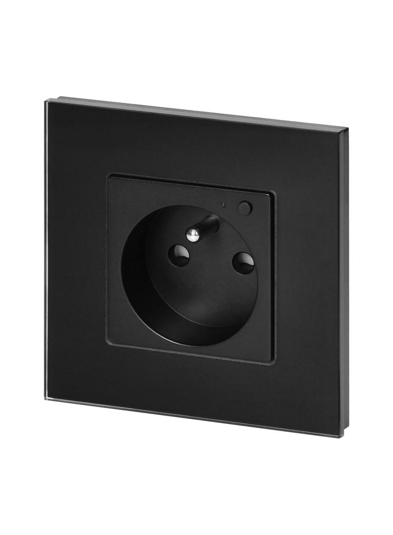 Gniazdo podtynkowe pojedyncze Tuya Smart Wi-Fi czarne OR-SH-17205/B ORNO