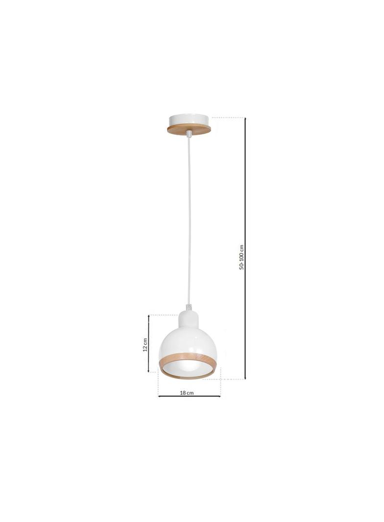 Milagro lampa wisząca Oval E27 biała MLP7043