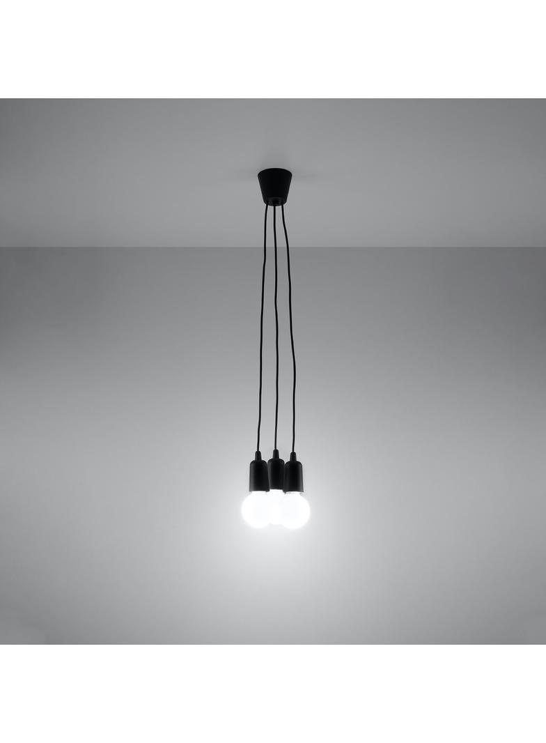 Sollux Lampa wisząca DIEGO 3 czarna SL.0573