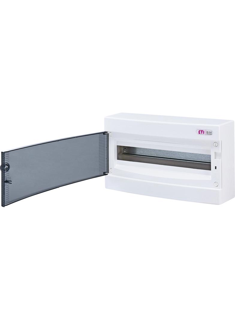 Rozdzielnica natynkowa 1x18 drzwi transparentne ECT18PT-s 001101068 ETI