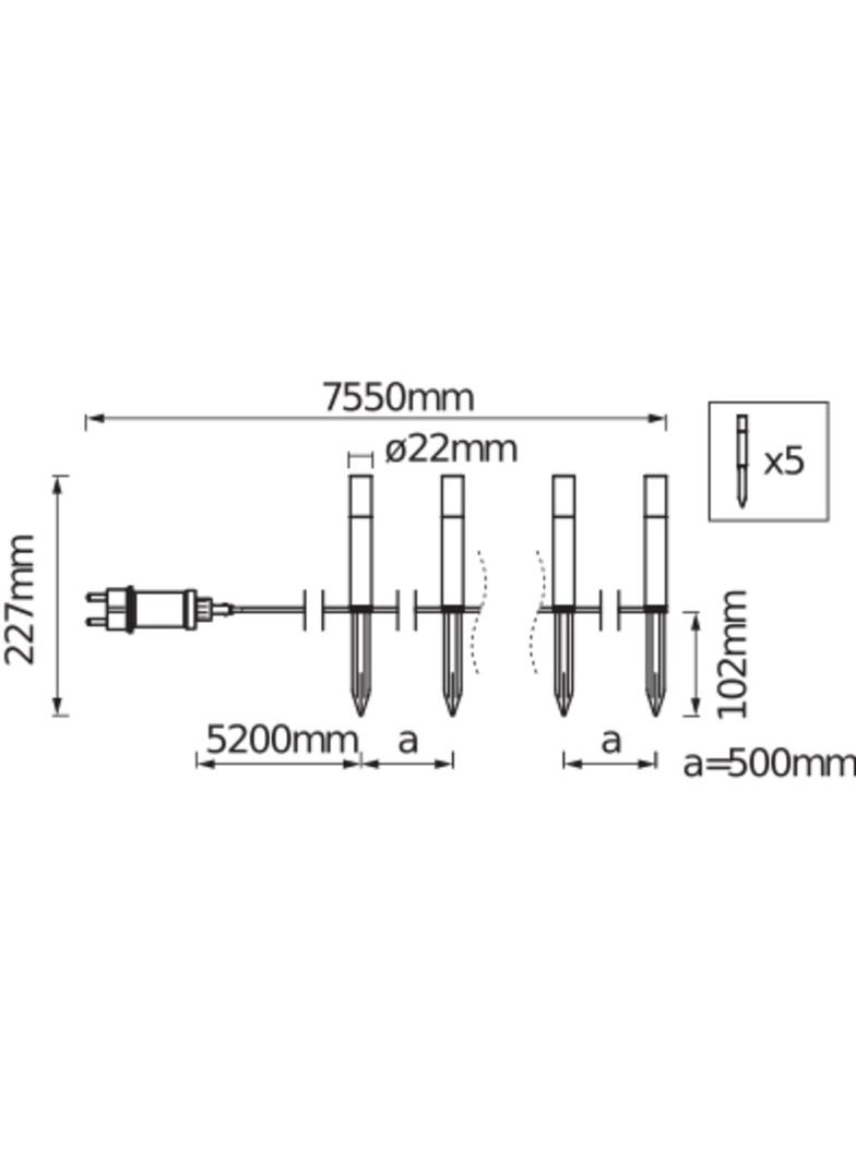 Oprawa SMART+ WIFI GARDENPOLE MINI RGBW ST