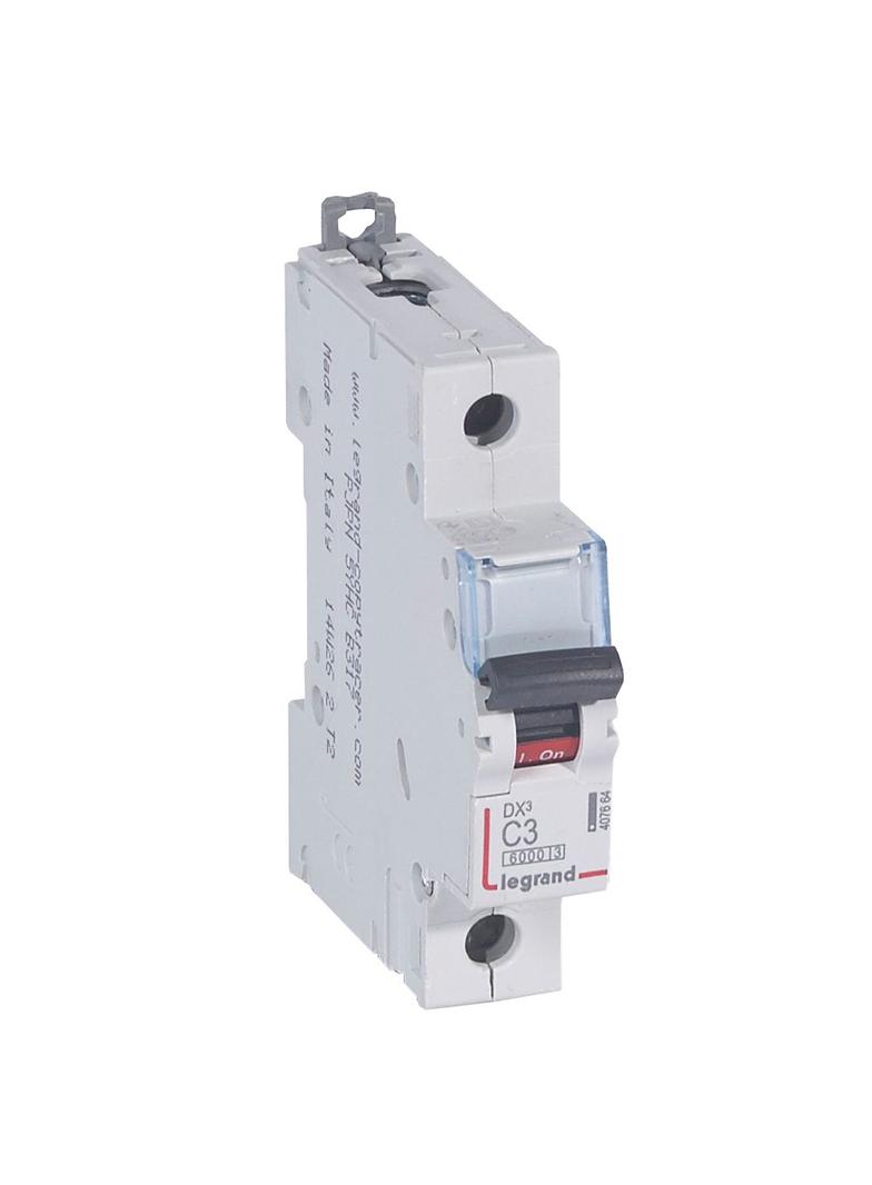 Wyłącznik Nadprądowy S 301 1P C3A 6kA DX3 407664 LEGRAND