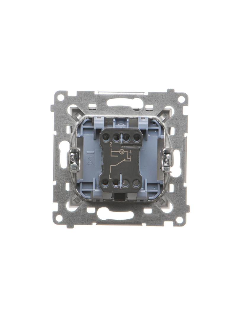 Simon 54 Łącznik schodowy z podświetleniem LED bez piktogramu 16A 250V zaciski śrubowe srebrny mat DW6AL.01/X/43 KONTAKT
